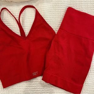 Set Active Biker Short and Tank Set